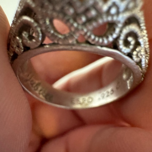 Espo Jubilee Joe Esposito Sterling Silver Peach CZ Ring Size 7 - Picture 4 of 9